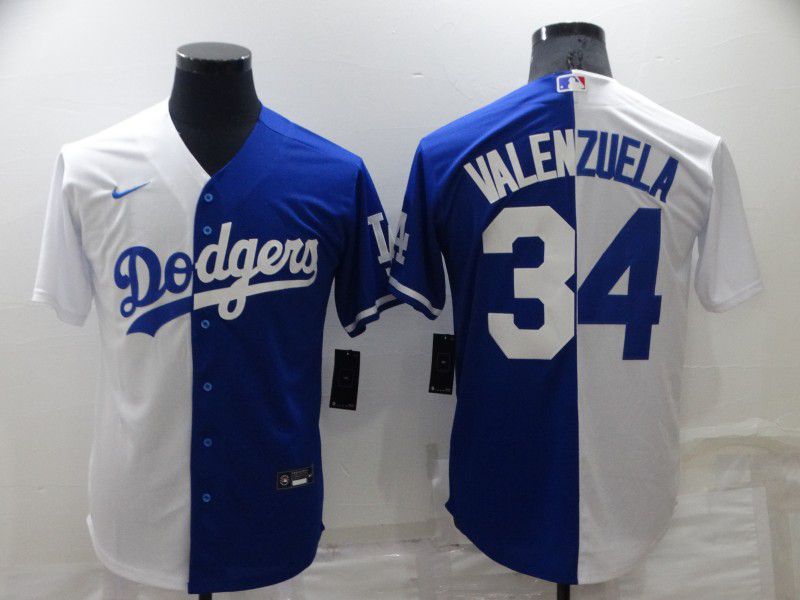 Men Los Angeles Dodgers #34 Valenzuela white blue Game Nike 2022 MLB Jerseys
